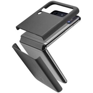 Cellularline Ochranný kryt Fit Duo pro Samsung Galaxy Z Flip4, PU kůže, černý FITDUOGALZFLIP4K