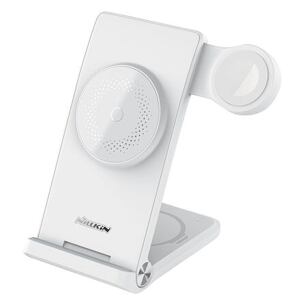 Nillkin PowerTrio 3v1 Bezdrátová Nabíječka MagSafe pro Apple Watch White (MFI) 57983112830