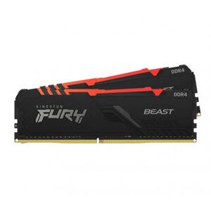 Kingston FURY Beast/DDR4/16GB/3200MHz/CL16/2x8GB/RGB/Black KF432C16BBAK2/16