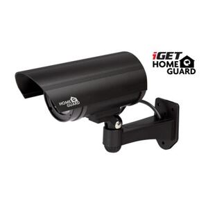 iGET HGDOA5666 - atrapa/maketa bezpečnostní CCTV kamery, blikající črv. LED,4x nálepka CCTV varování HGDOA5666