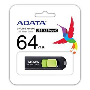 ADATA UC300/64GB/USB 3.2/USB-C/Černá ACHO-UC300-64G-RBK/GN