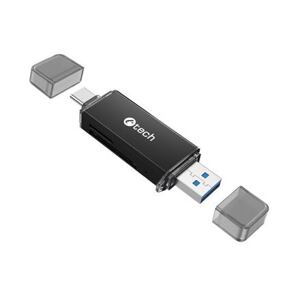 Čtečka karet C-tech UCR-02-AL, USB 3.0 TYPE A/ TYPE C, SD/micro SD UCR-02-AL