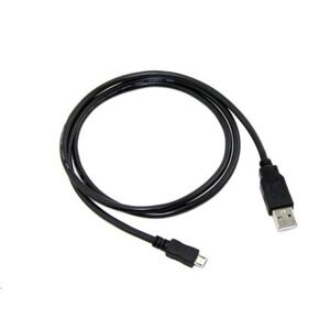 Kabel C-TECH USB 2.0 AM/Micro, 1m, černý CB-USB2M-10B