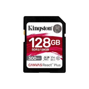 Kingston Canvas React Plus/SDHC/128GB/300MBps/UHS-II U3 / Class 10 SDR2/128GB