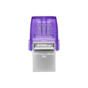 Kingston DataTraveler MicroDuo 3C/256GB/200MBps/USB 3.2/USB-A + USB-C/Fialová DTDUO3CG3/256GB