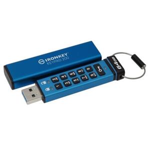 KINGSTON P200/64GB/145MBps/USB 3.2/USB-A/+ Adaptér/Modrá IKKP200/64GB