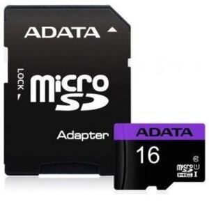 ADATA microSDHC 16GB Premier Class 10 vč. Adapteru AUSDH16GUICL10-RA1