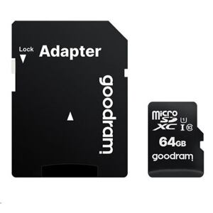 GOODRAM MicroSDXC karta 64GB M1AA, UHS-I Class 10, U1 + adaptér M1AA-0640R12