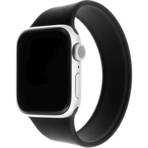 FIXED Elastic Silicone Strap for Apple Watch 38/40/41mm, size L, black FIXESST-436-L-BK