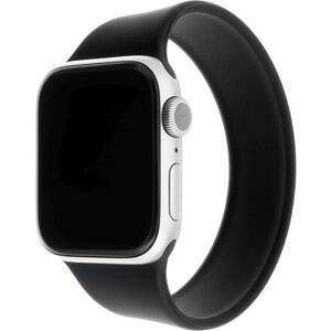 FIXED Elastic Silicone Strap for Apple Watch 42/44/45mm, size XS, black FIXESST-434-XS-BK