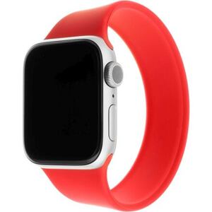 FIXED Elastic Silicone Strap for Apple Watch 42/44/45mm, size XS, red FIXESST-434-XS-RD
