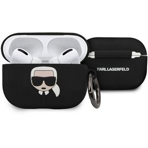 Karl Lagerfeld KLACAPSILGLBK Silikonový Kryt pro Airpod Pro Black