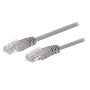 Kabel C-TECH patchcord Cat5e, UTP, šedý, 0,25m CB-PP5-025