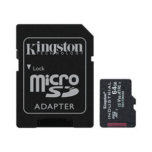 Kingston Industrial/micro SDHC/64GB/100MBps/UHS-I U3 / Class 10/+ Adaptér SDCIT2/64GB