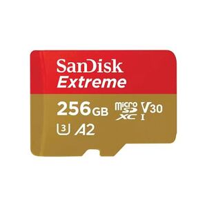 SanDisk Extreme/micro SDXC/256GB/190MBps/UHS-I U3 / Class 10/+ Adaptér SDSQXAV-256G-GN6MA
