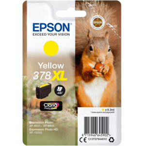Epson Singlepack Yellow 378 XL Claria Photo HD Ink C13T37944010