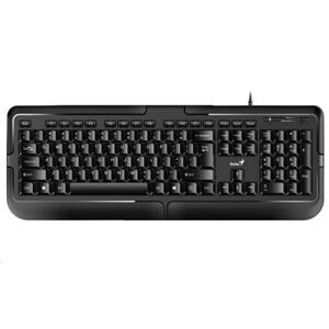 GENIUS klávesnice KB-118, drátová, PS/2, CZ+SK layout, černá 31300010415