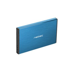 Externí box pro HDD 2,5'' USB 3.0 Natec Rhino Go, modrý, hliníkové tělo NKZ-1280