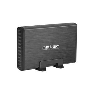 Externí box pro HDD 3,5'' USB 3.0 Natec Rhino, černý,  včetně napájecího adaptéru NKZ-0448