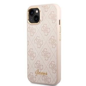 Guess PC/TPU 4G Metal Camera Outline Zadní Kryt pro iPhone 14 Plus Pink GUHCP14MHG4SHP