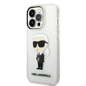 Karl Lagerfeld IML Ikonik NFT Zadní Kryt pro iPhone 14 Pro Max Transparent KLHCP14XHNIKTCT