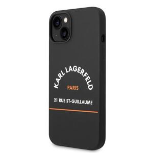 Karl Lagerfeld Rue St Guillaume Zadní Kryt pro iPhone 14 Plus Black KLHCP14MSRSGHLK