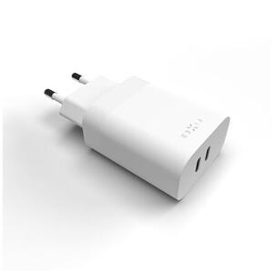FIXED Dual USB-C Travel Charger 35W, white FIXC35-2C-WH