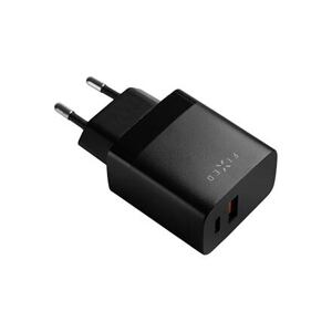 FIXED USB-C/USB Travel Charger 20W, black FIXC20N-CU-BK