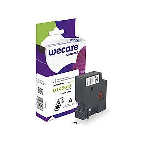 WECARE ARMOR páska kompatibilní s DYMO S0720530,Black/White,12mm*7m K80001W4