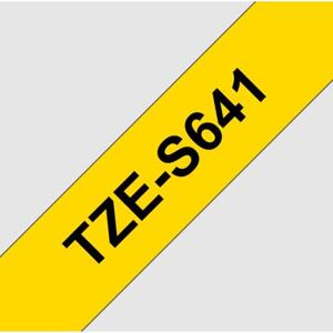 TZE-S641, žlutá / černá, 18mm TZES641