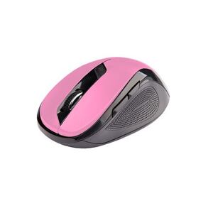Myš C-TECH WLM-02P, černo-růžová, bezdrátová, 1600DPI, 6 tlačítek, USB nano receiver WLM-02P