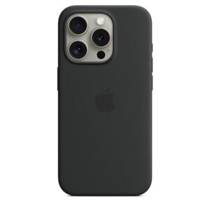 APPLE iPhone 15 Pro Silicone Case with MS - Black MT1A3ZM/A
