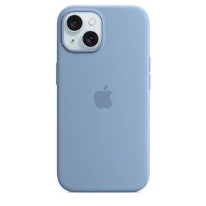 APPLE iPhone 15+ Silicone Case with MS - Winter Blue MT193ZM/A