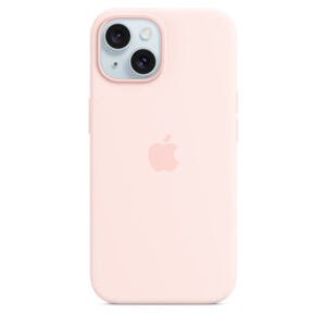APPLE iPhone 15+ Silicone Case with MS - Light Pink MT143ZM/A