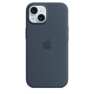 APPLE iPhone 15+ Silicone Case with MS - Storm Blue MT123ZM/A