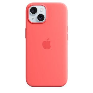 APPLE iPhone 15 Silicone Case with MS - Guava MT0V3ZM/A