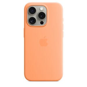 APPLE iPhone 15 Pro Silicone Case with MS - Oran.Sorbet MT1H3ZM/A