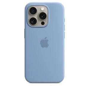 APPLE iPhone 15 Pro Silicone Case with MS - Winter Blue MT1L3ZM/A