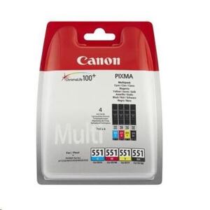 Canon CARTRIDGE CLI-551 C/M/Y/BK Multi Pack pro PIXMA IP7250, IP8750, IX6850, MG5x50, MX725, MX925 ( 6509B008
