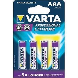 Varta Ultra Lithium AAA Baterie 4ks 6103301404