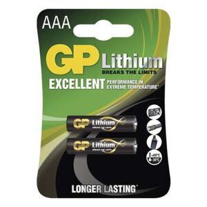 Lithiová baterie GP AAA - 2ks 1022000412