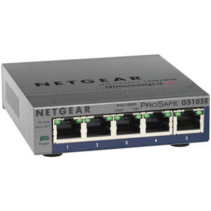 NETGEAR 5xGb Plus Switch,web monit.GS105E GS105E-200PES