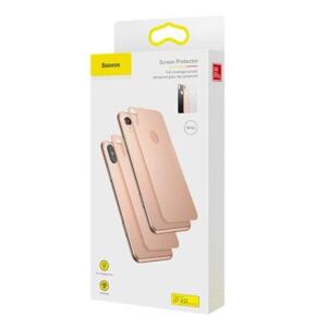Baseus iPhone Xr 0.3 mm Full coverage curved T-Glass rear Protector Gold (SGAPIPH61-BM0V) SGAPIPH61-BM0V