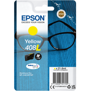 EPSON Singlepack Yellow 408L DURABrite Ultra Ink C13T09K44010