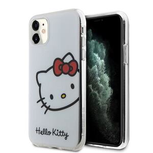 Hello Kitty IML Head Logo Zadní Kryt pro iPhone 11 White HKHCN61HCKHST
