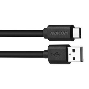 AVACOM datový a nabíjecí kabel USB - USB Type-C, 100cm, černá DCUS-TPC-P10K