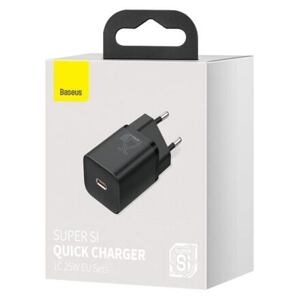 Baseus Travel Charger Super Si 1C Quick Charger 25W EU Black (CCSP020101) CCSP020101