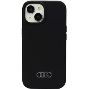Audi Silicone Zadní Kryt pro iPhone 15 Plus Black AU-LSRIP15M-Q3/D1-BK