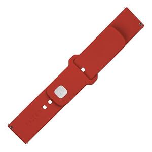 FIXED Silicone Sporty Strap Set with Quick Release 20mm for Smartwatch, Red FIXSST2-20MM-RD