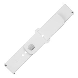 FIXED Silicone Sporty Strap Set with Quick Release 20mm for Smartwatch, White FIXSST2-20MM-WH